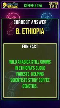 Test Your Coffee & Tea IQ: Can You Conquer These 10 Trivia Challenges? #Shorts