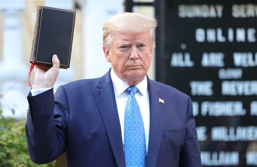 Trump reads Bible passage amid Iran war and religious backlash