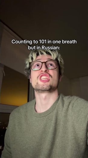 Counting to 101 in Russian💀