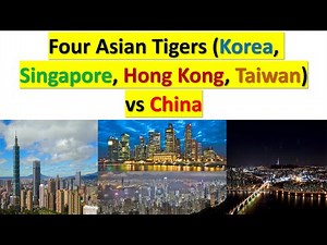 Four Asian Tigers (Korea, Singapore, Hong Kong, Taiwan) vs China:GDP Per Capita （1960-2021）