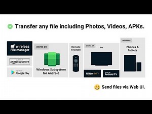 How to send music/photos/videos/apk to amazon firetv stick using Wireless File Manager?