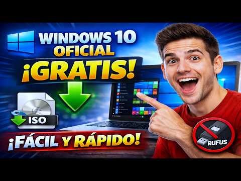 Cómo descargar Windows 10 oficial GRATIS | FÁCIL y RÁPIDO (Sin Rufus)