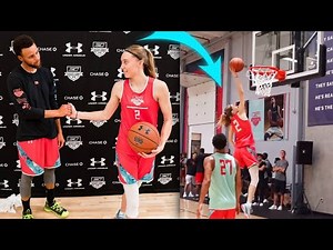 Steph Curry shocked by Paige Bueckers Dunk!!