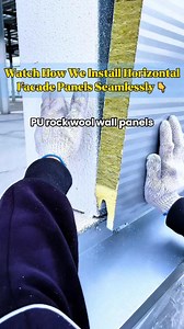 149K views · 765 reactions | Watch How We Install Horizontal Facade Panels Seamlessly  #installation #panel #wallpanel #Durable #Insulation #panels #wallpanels #sandwichpanel #steelstructure #corrosionresistance #curtainwall #rockwool #pupanel #polyurethane #Fireproof #corrosion #Waterproof | BRD Insulation Panels | Facebook