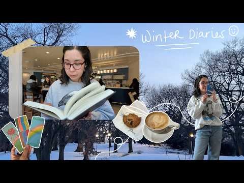 WINTER DIARIES ⋆˙⟡ hobonichi planning, reading updates & supporting my local library 🤝