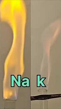 Flame colour of sodium and potassium 🔥 #shortsfeed #experiment #trending #science