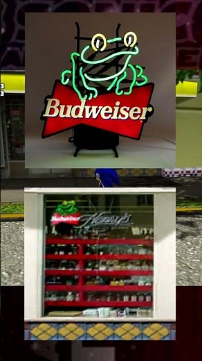 Budweiser logo in sonic adventure 2