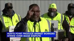 Coronavirus Update New York City: Hunts Point Market workers strike over wage dispute