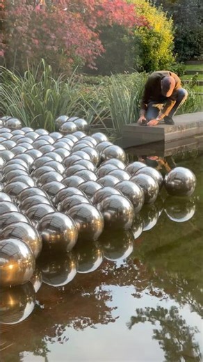 Yayoi Kusama: Narcissus Garden, 1966/2020 at Fondation Beyeler #yayoikusama #art