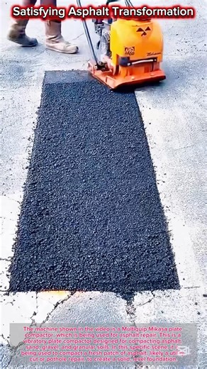 Satisfying Asphalt Transformation #shorts