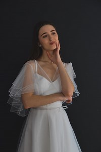 Wedding Tulle Wrap Overdress for Wedding Day Elegance - Etsy