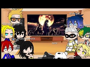 Past pro heroes react to Demon Slayer (English and/y español) Original