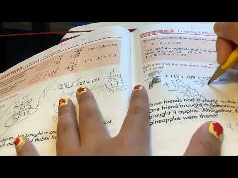 4th grade math finding numbers using addition and subtraction #2