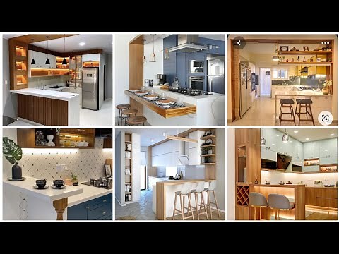 Open Kitchen With Breakfast Counter Ideas 2024|| Modern Kitchens with Breakfast Counters 2024