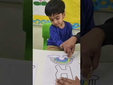 Toddler Colors the Rainbow | Fun & Easy Coloring Activity for Kids 🌈