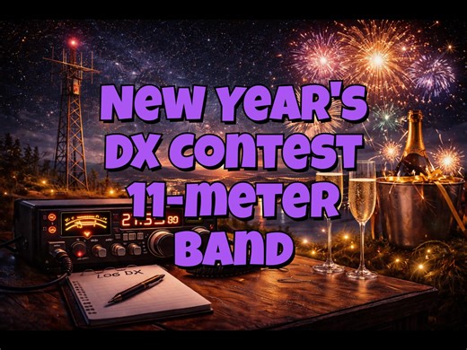 🎆 New Year's DX Contest 📅 January 1st – only one day 📡 11-meter band How many DX contacts can you make in 24 hours? 🔥 Start at midnight sharp 👇 Let us know who's participating | Cluster DX