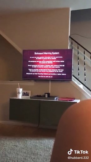 He said this ain’t real but got scared. 🤣”y’all have this shit on your tv” #coronavirus #familypranks #purge #emergencyalert #fyp #foryou