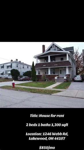 Spacious 2-3 Bedroom Apartment for Rent in Lakewood