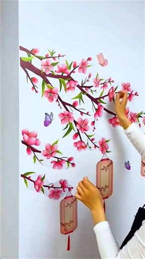 3D Wall Stickers for Home Decoration | Self Adhesive Wall Decor Sticker #shorts