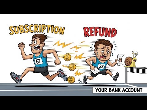 Cancel buttons hide like easter eggs - Subscriptions sprint faster than refunds