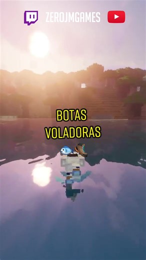 Mis primeras botas voladoras en Minecraft