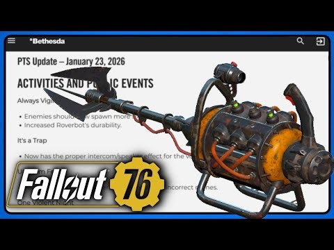 Overeater's is Changing - Fallout 76 PTS Patch Notes Jan, 23