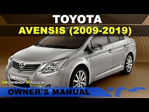 TOYOTA AVENSIS (2009-2019) Owner's User Manual - English - PDF Download