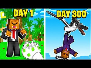 Surviving 100 days in Jurassicraft The Movie!
