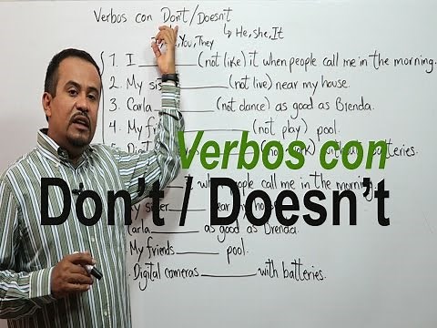 Aprendiendo Presente Simple en INGLES_Don't / Doesn't