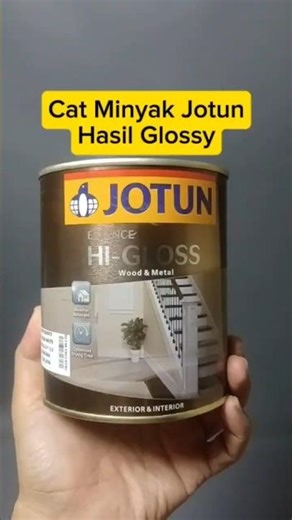 Cat minyak Jotun Hi Gloss Hasil akhir mengkilap #jotun #painting #catkayu #catbesi #fyp