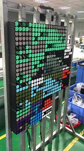 30mm 5*7 Split Flap Display Full Color Free Digital Screen Display Flip Dot Module Advertising Diapaly Screen