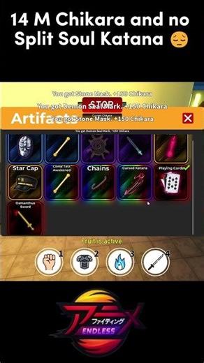 14 M Chikara trying to get the New Secret Artifact... | Anime Fighting Simulator: Endless (AFSE)