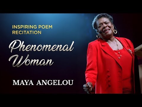 maya angelou alone without music recitation | Phenomenal Woman | maya angelou