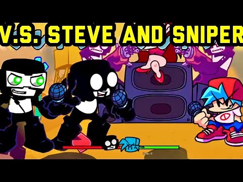 Friday Night Funkin' - V.S. Steve and Sniper Tankman - FNF Week 7 Mods