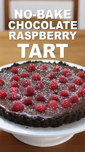 35K views · 1.8K reactions | RECIPE: https://www.inthekitchenwithmatt.com/chocolate-raspberry-tart Learn how to make a no-bake chocolate raspberry tart. | In The Kitchen With Matt | Facebook