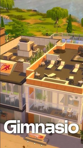 Gimnasio completo con SOLO JUEGO BASE | Construcción en Los Sims 4