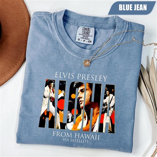 Elvis Presley "aloha" Shirt, Retro Elvis Presley T-shirt, Elvis Presley Merch, Gift for Elvis Presley Fan, Elvis Presley Lovers Shirt Tee - Etsy