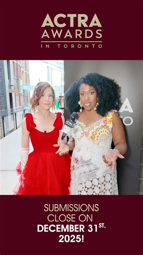 Commercials "put a fingerprint on society," says Nadine Whiteman, nominee for Outstanding Performance – Commercial at the 23rd ACTRA Awards in Toronto. In this red carpet conversation with Gabriella de la Torre, Nadine explains how this is especially true when commercials feature professional performers. This category was added at this year's ACTRA Awards in Toronto, and let's make sure the best commercial performances continue to be recognized! Submissions for the 2026 ACTRA Awards in Toronto c