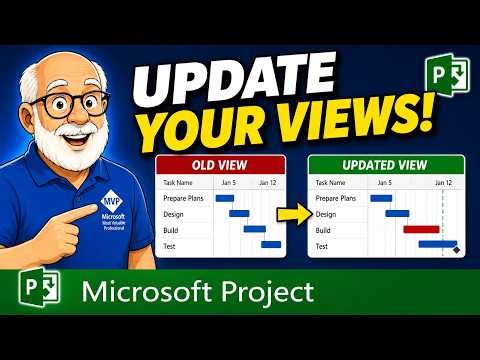 How to Update Custom Views in Microsoft Project