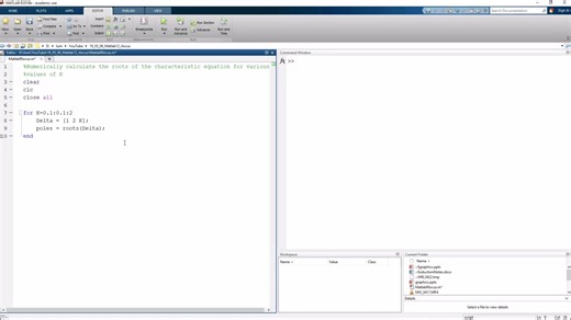 Using rlocus in Matlab to Plot the Root Locus