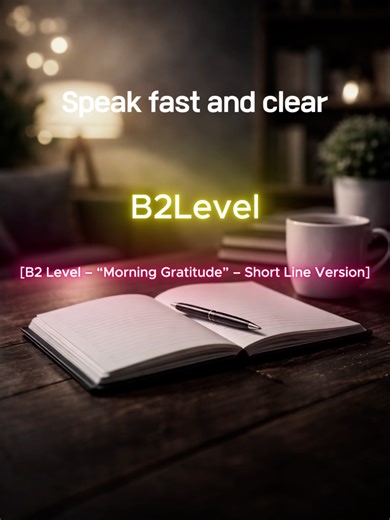 Morning Gratitude: Calm English Routine for Your Day
