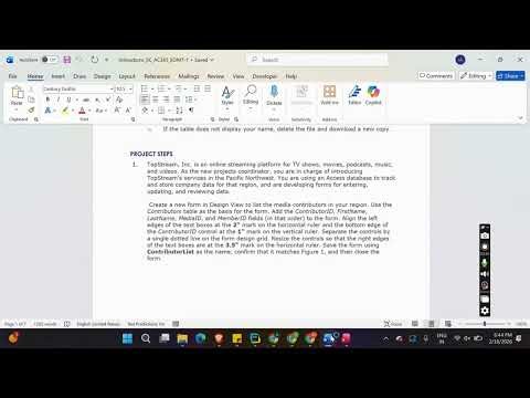 Shelly Cashman Access 365 | Module 7: End of Module Project 1 TopStream, Inc. #shellycashman