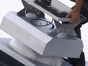 Attic Breeze Solar Attic Fan Metal Roof Installation