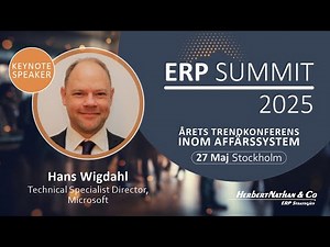 Microsoft håller Keynote om autonoma affärssystem och intelligenta agenter på ERP Summit 2025