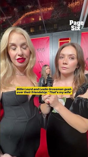 'AHS' co-stars Leslie Grossman and Billie Lourd fawn over each other #shorts