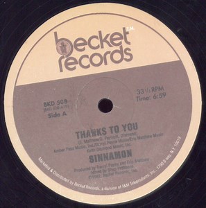 Sinnamon - Thanks To You