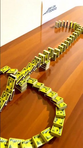 Matchstick Bridge Domino Effect 🌉🔥 | Creative Chain Reaction Art! #DominoEffect