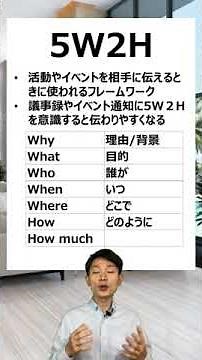 5W2Hの1分解説