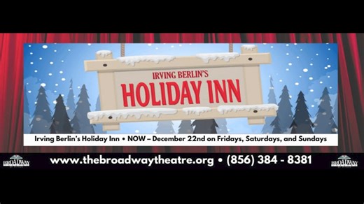 🎄✨ FINAL WEEKEND ALERT! ✨🎄 Time is running out to experience the magic of Irving Berlin’s Holiday Inn at The Broadway Theatre of Pitman! Take a sneak peek at this heartwarming musical filled with timeless holiday hits and festive cheer. 🎭 Final Performances: Friday, Dec. 20th – 8PM Saturday, Dec. 21st – 2PM & 8PM Sunday, Dec. 22nd – 2PM & 7PM This heartwarming holiday show is perfect for the whole family to enjoy! Don't miss out on this magical experience—tickets are available for $30. Get yo