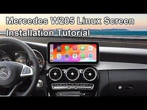 Upgrade your mercedes W205 C-Class car with a modern style Linux screen.